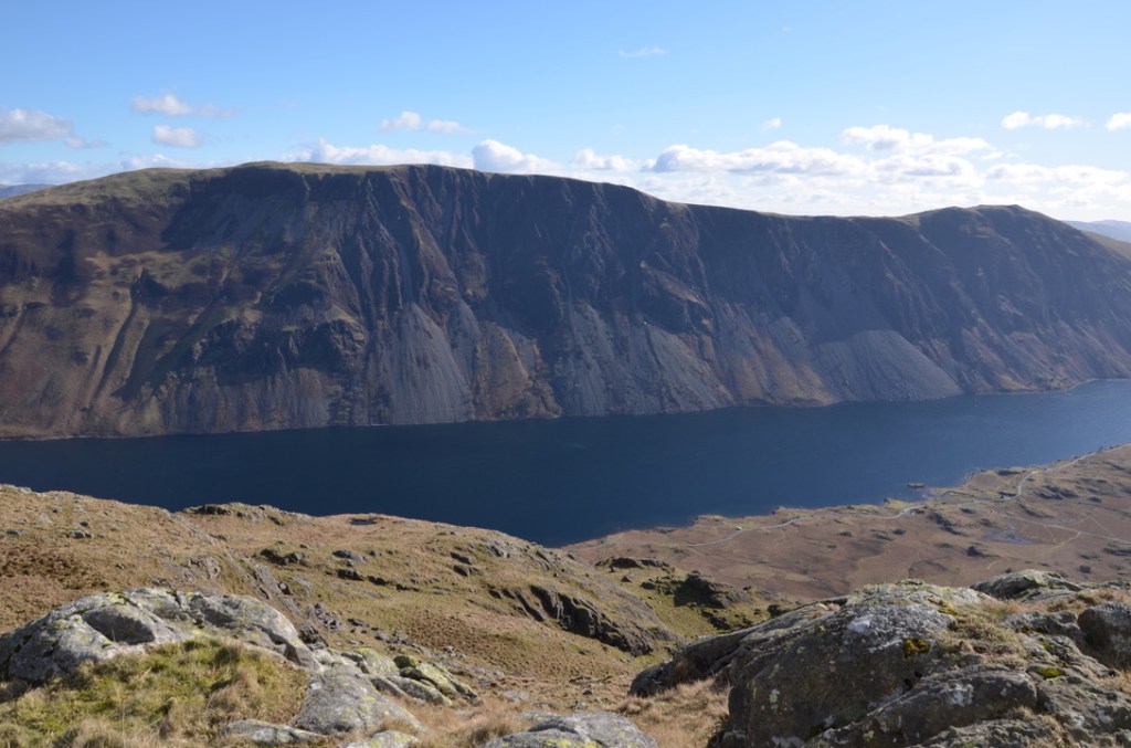 View over Wastwater from Middle Fell, Lake District, Cumbria