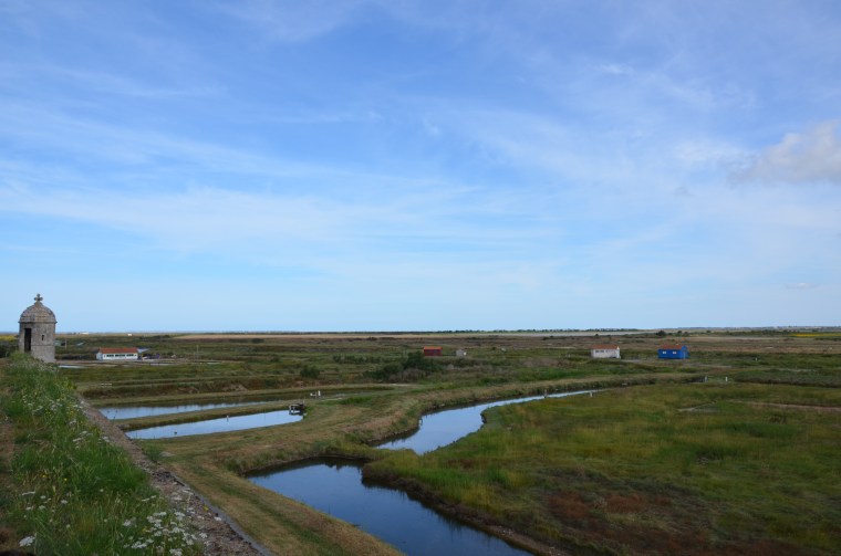 Vue sur les marais depuis les remparts de Brouage, Charente-Maritime, France