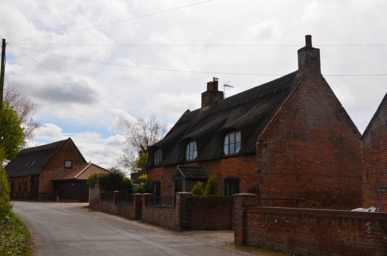 House in Ludham village, Norfolk, England