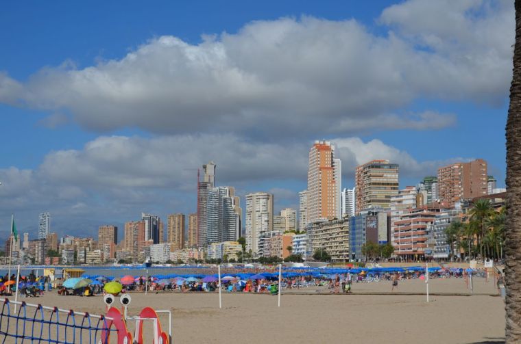 Poniente Beach, Benidorm Spain