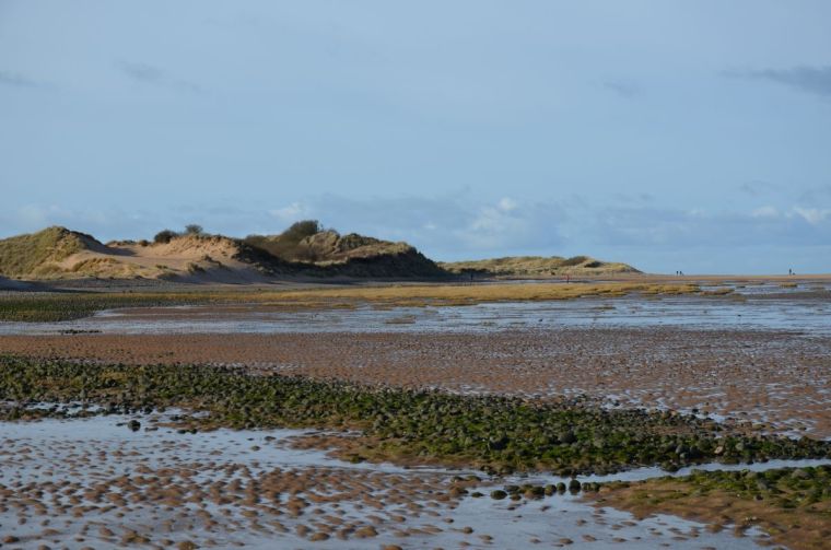 Walking on Sandscale Haws beach