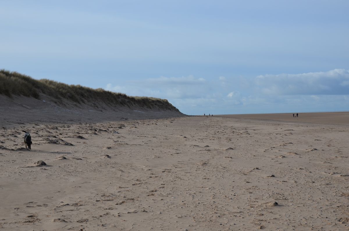 The beach by the side of Sandscale haws dunes