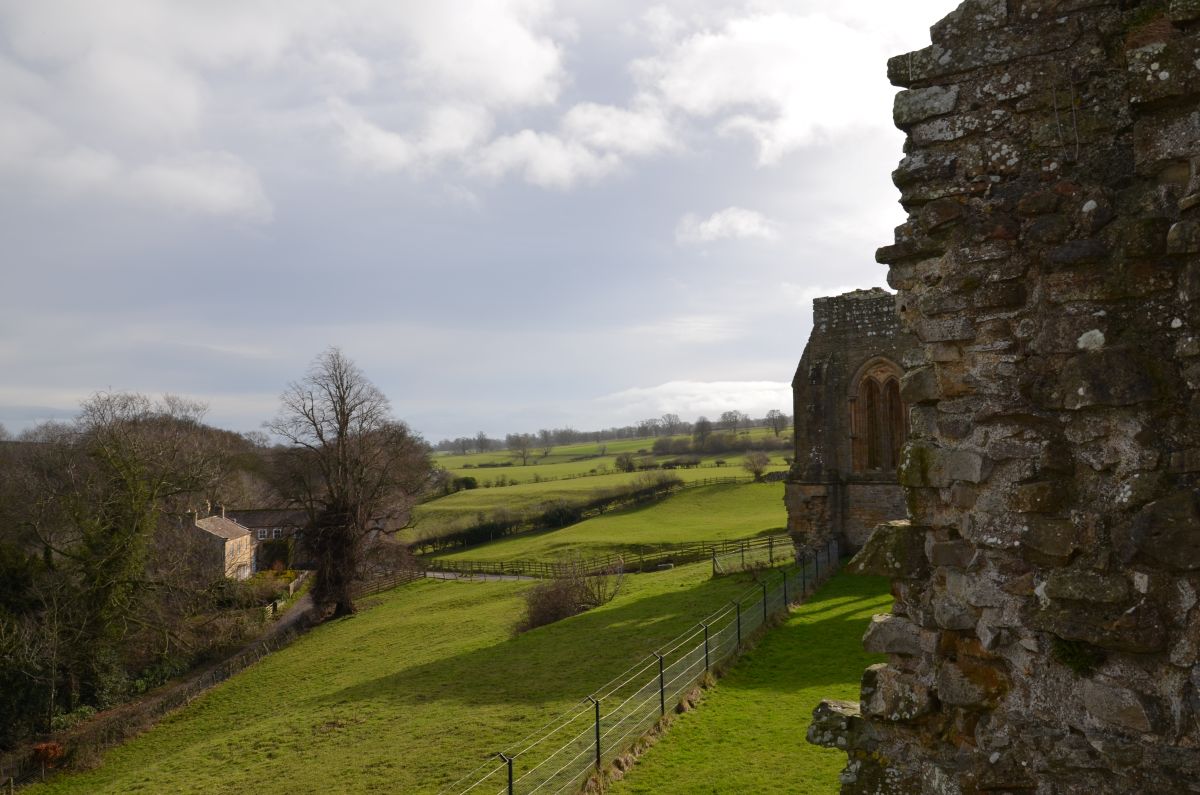 View of the countryside from Egglestone abbey