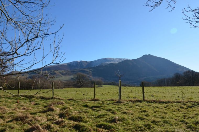 Looking at Dodd summit with Skiddaw in background