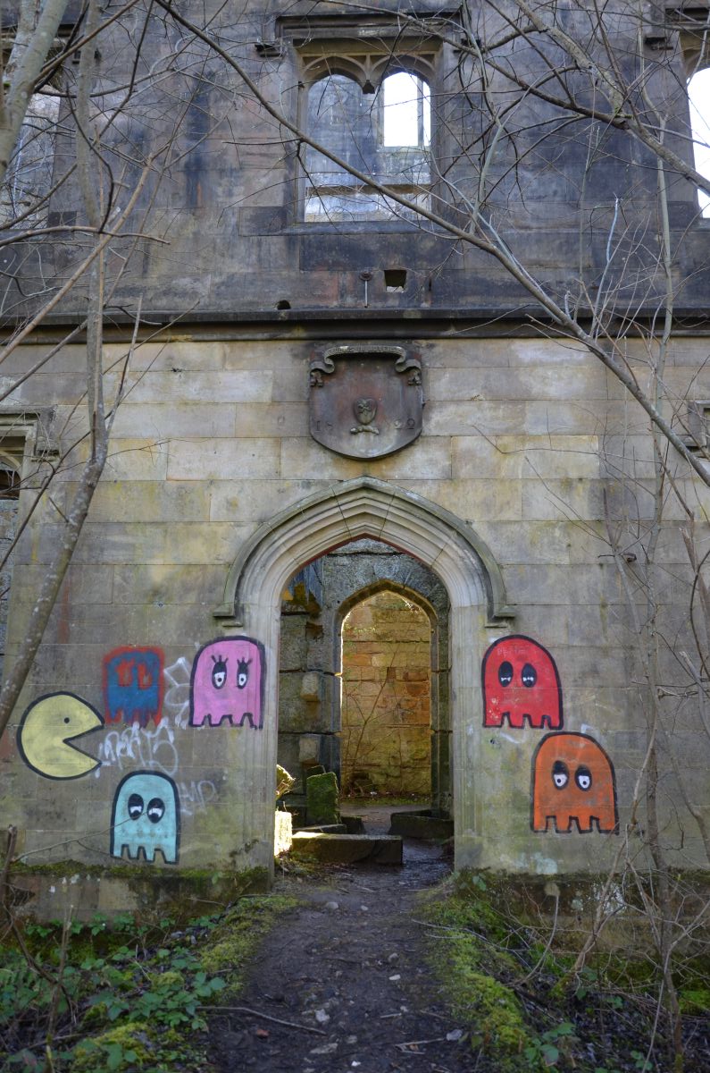 Some arts on the wall of Dunmore house