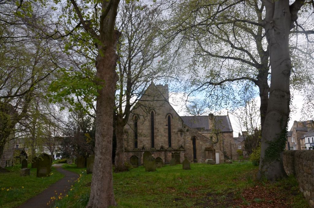 The graveyard of St Andrew Church in Corbridge