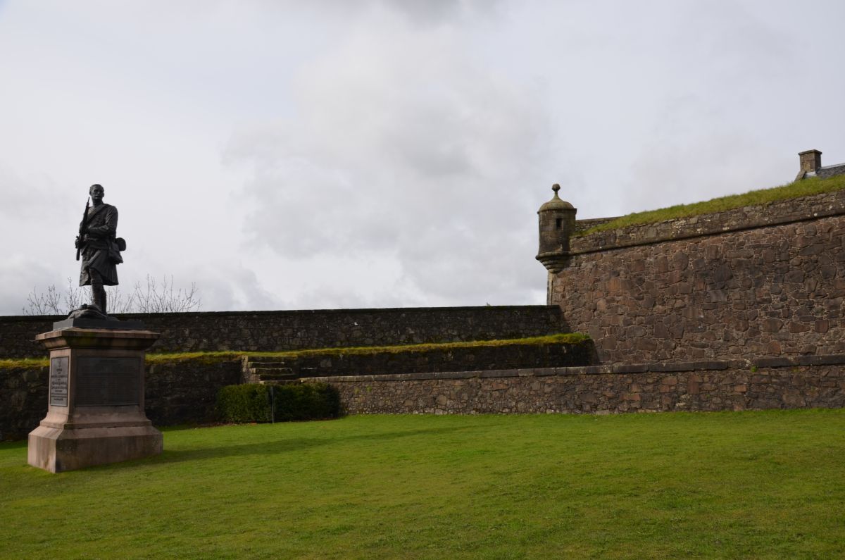 Side of the castle by the entrance