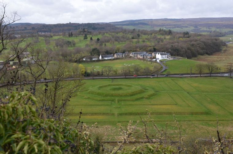 View of Queen Knot from the back walk path