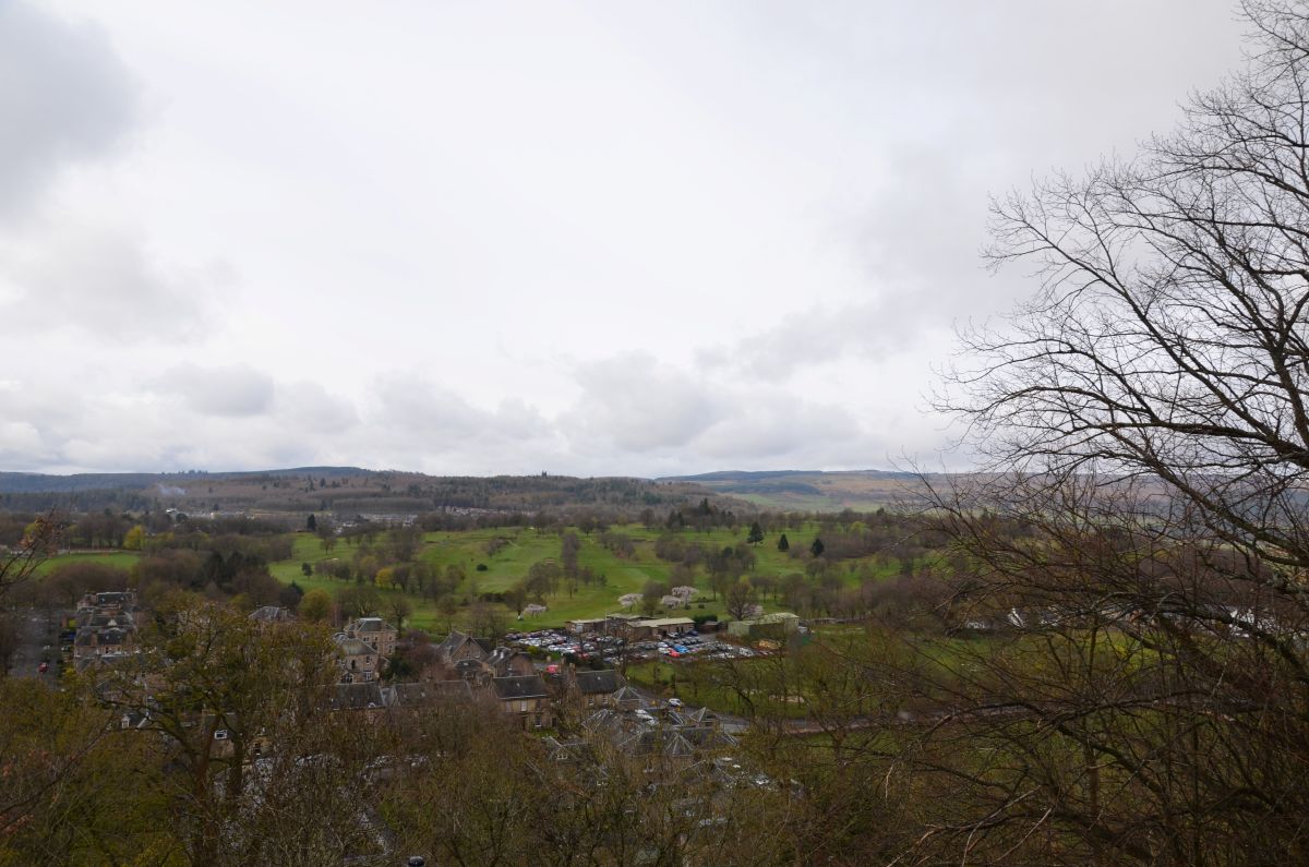 View of the countryside around Stirling