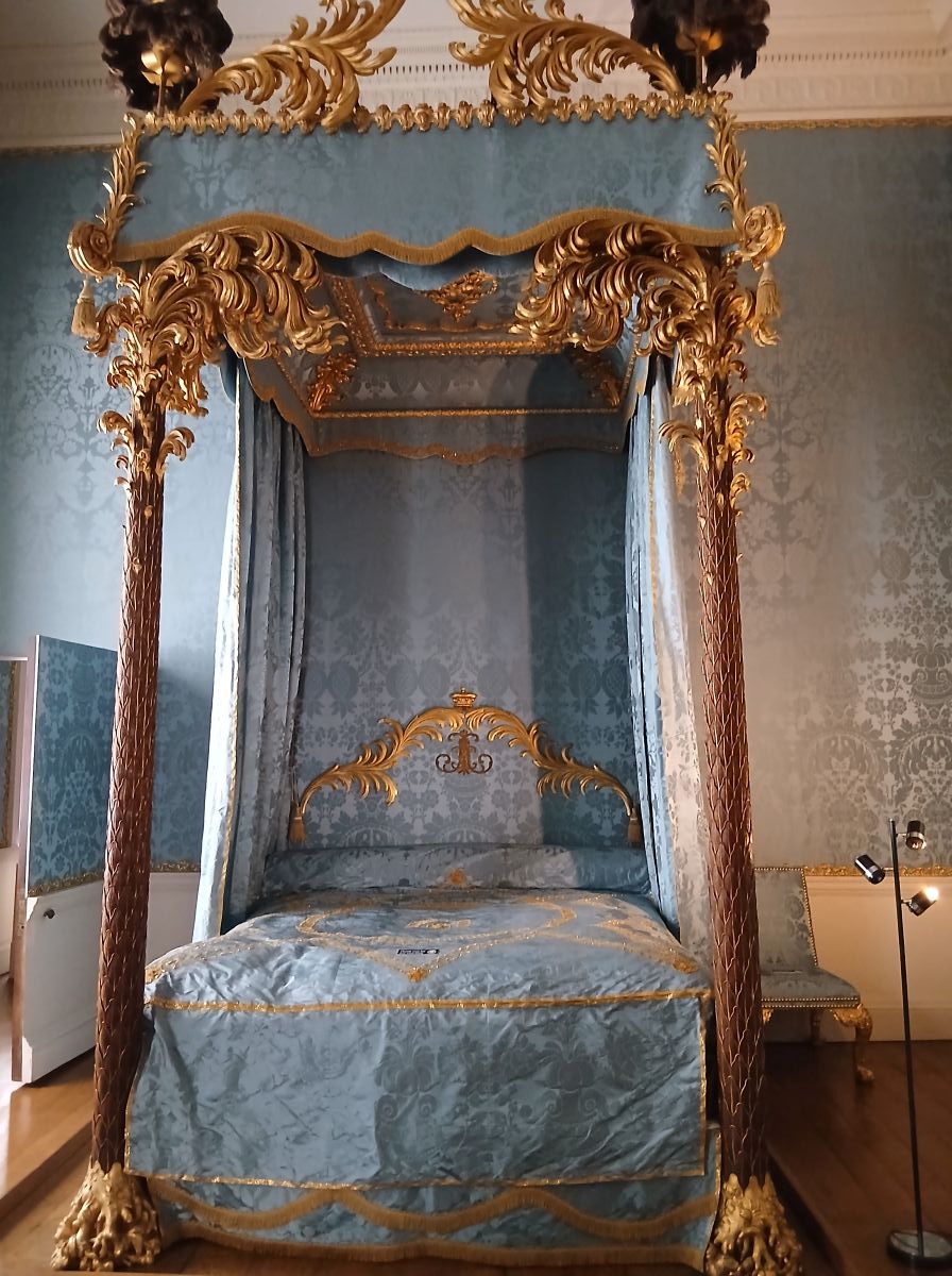 The blue bedroom of Kedleston Hall