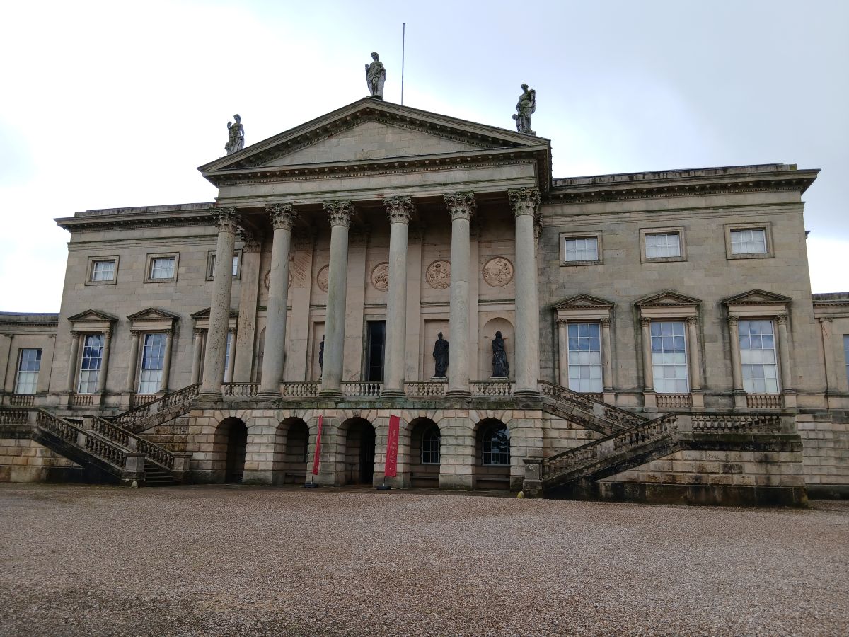 Main entrance facade of Kedleston Hall
