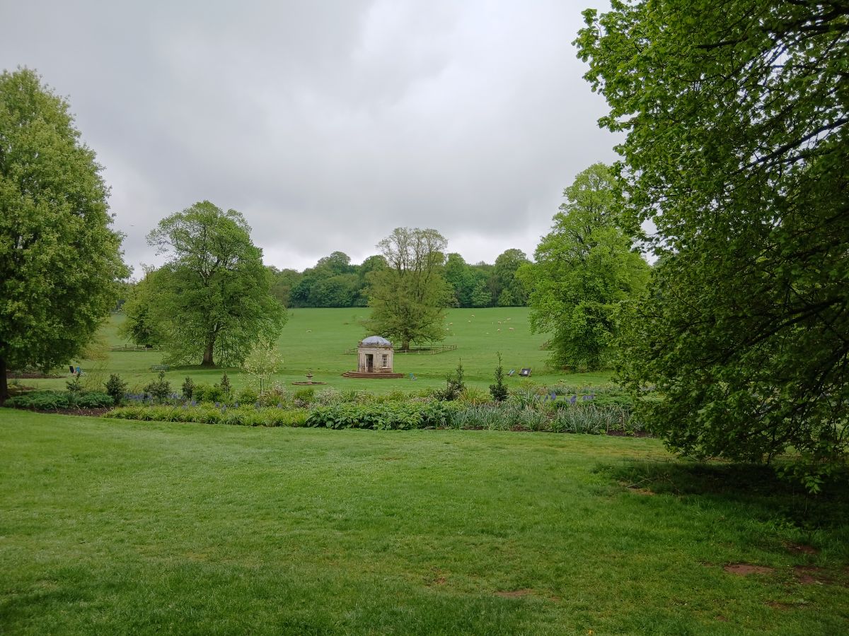 Little monument in the garden of Kedleston