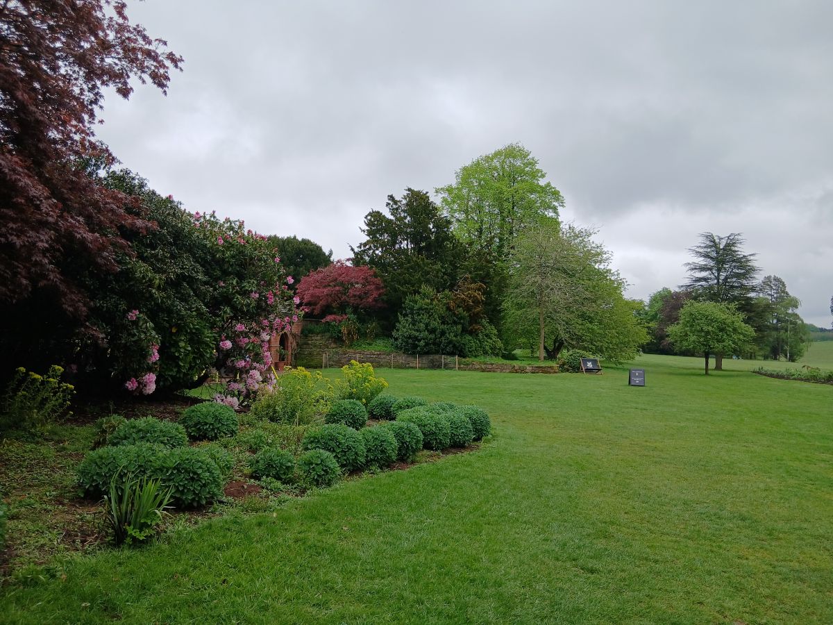 View of the garden of Kedleston hall