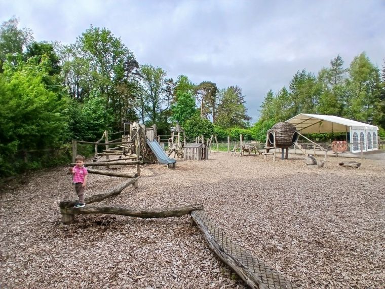 Outdoor playground at the Lake District Wildlife Park