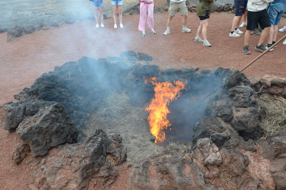 Fire from the volcano