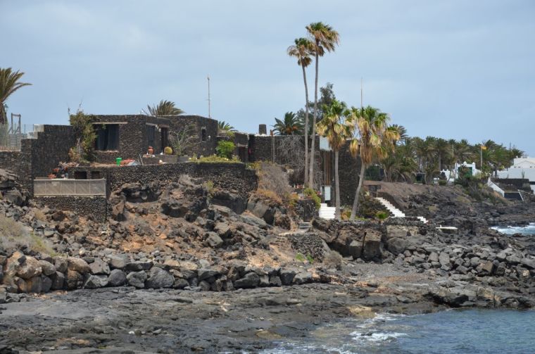 houses along the coast