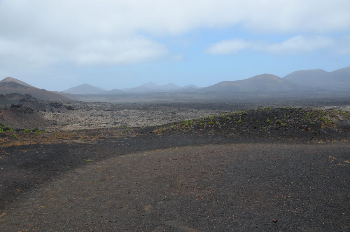 Volcanoes and field of lava, Lanzarote