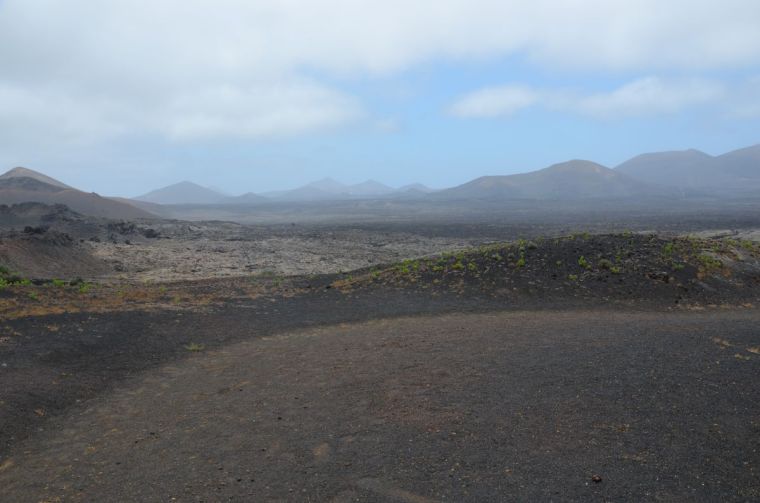 Volcanoes and field of lava, Lanzarote
