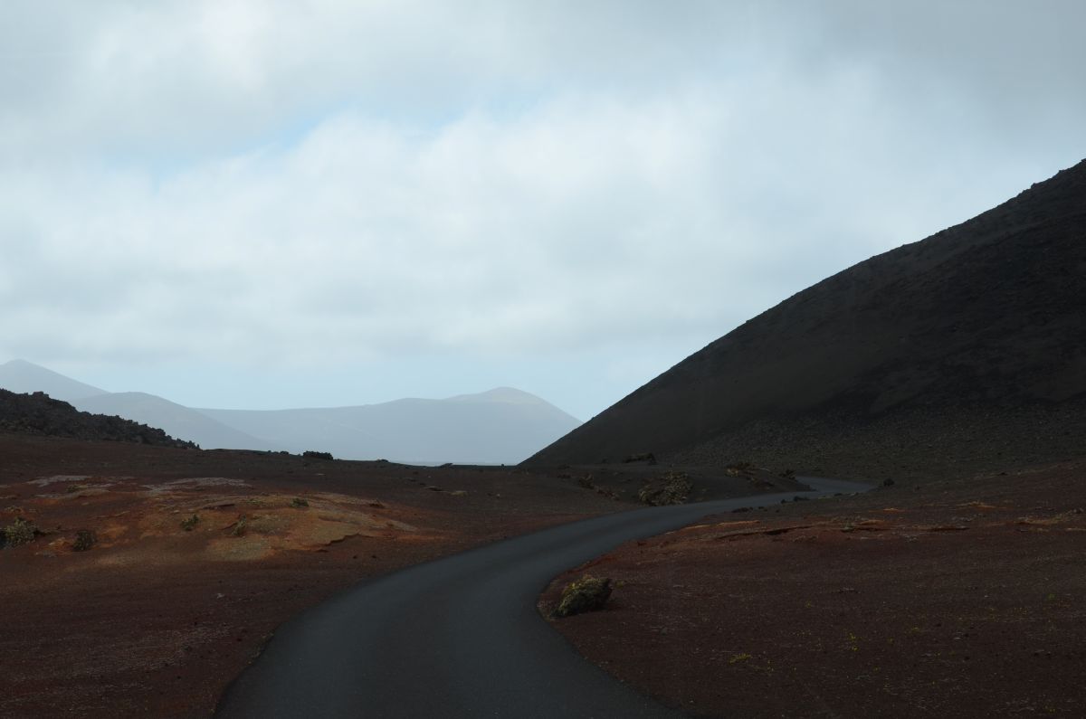 Side of the volcano in Timanfaya