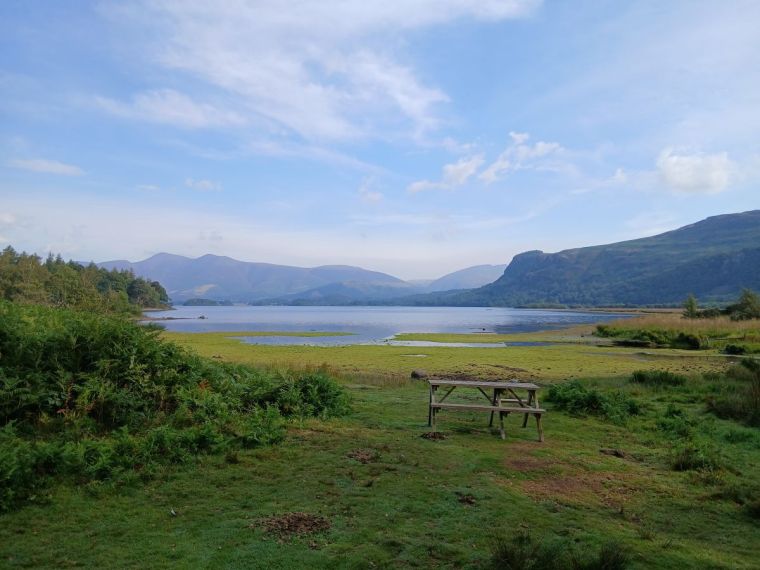 View of Derwent water from Great bay