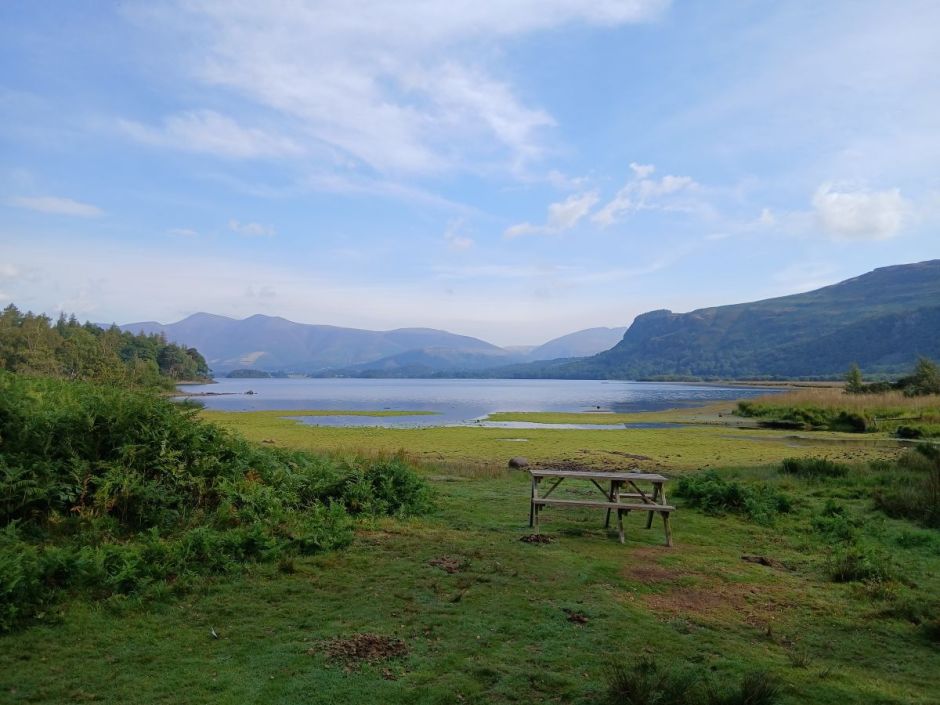View of Derwent water from Great bay