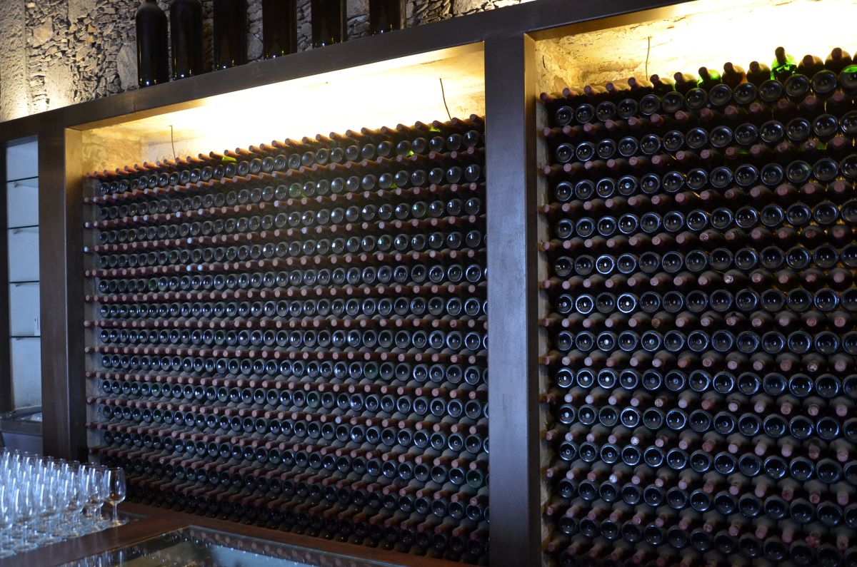 Bottles in bodega rubicon
