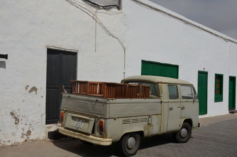 Old truck parked in Teguise